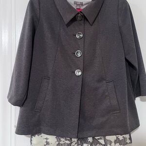 J. Jill peacoat-style cardigan and sleeveless blouse